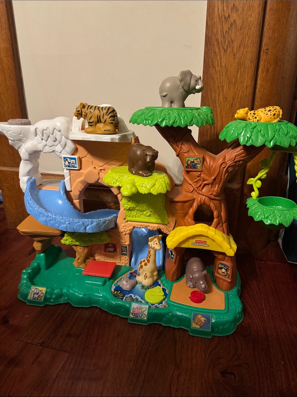 2011 Fisher Price Little People Zoo Talkers Set with 6 Animals Working